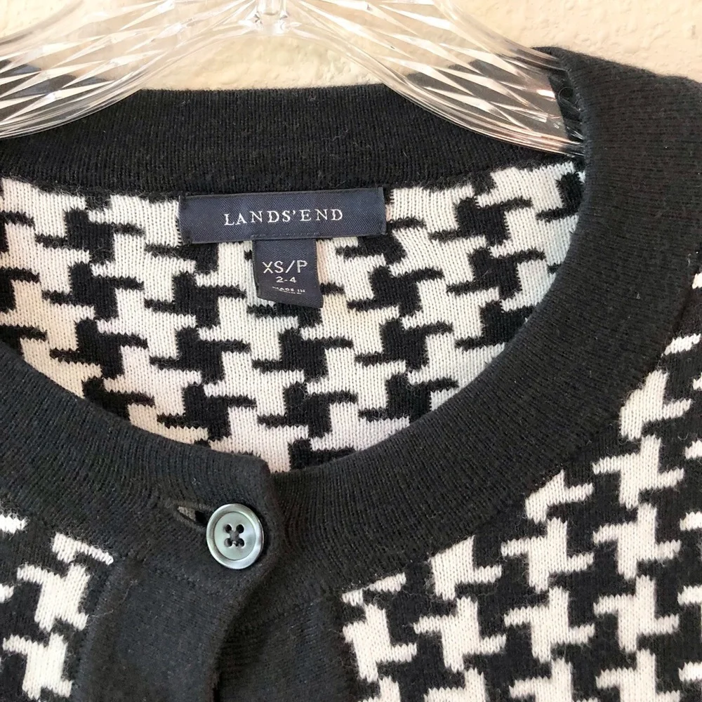 LAND’S END Houndstooth Jacket - Picture 2 of 7